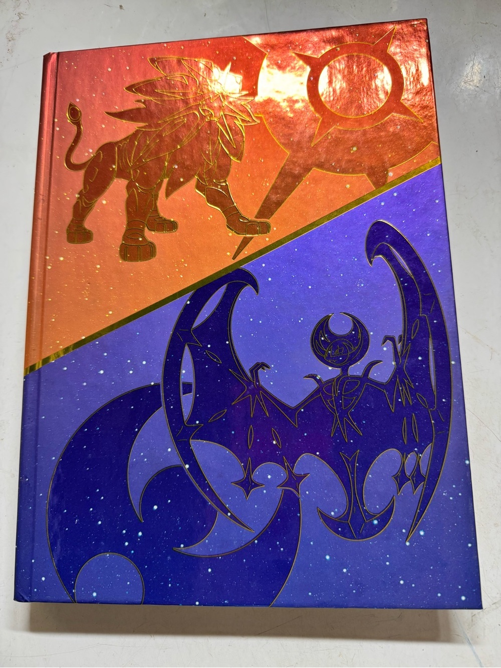 Pokemon Red & Purple Hardcover Journal with Solgaleo and Lunala Artwork